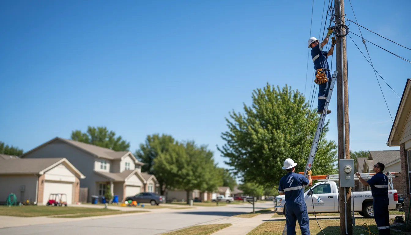 Residential electrician providing installation services in Ridge, NY